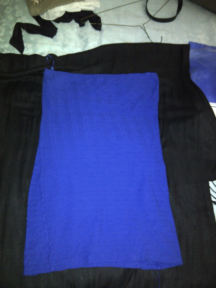 Blue Strapless Dress item 4