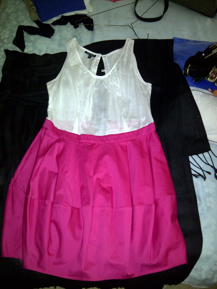 White & Pink dress item 7