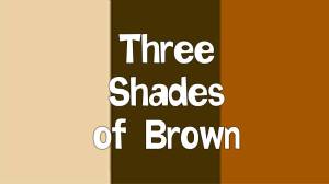 Three Shades of Brown