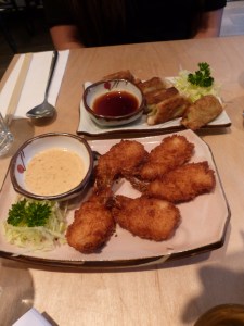 Chives Mandoo & Prawn Katsu - Bibimbap