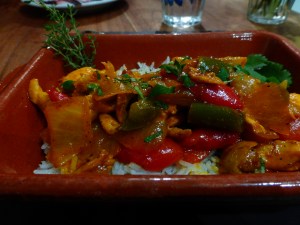 Chicken with Saffron Sauce