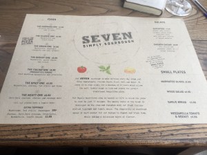 Seven restaurants menu