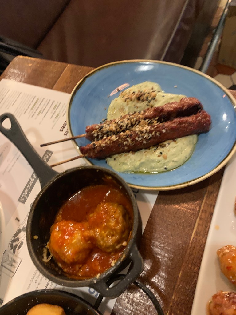 Lamb koftas and meatballs - Bar Esca Nottingham